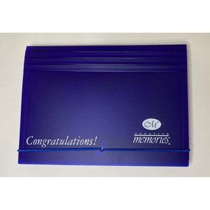 Creative Memories Photo File Organizer/ Blue Scrapbooking Album Stickers Travel